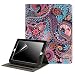 HDE Case for iPad 2 3 4 Leather Case with Screen Protector - Professional Folio Cover with Smart Magnetic Closure, Multiple Viewing Angles and Pocket for Apple iPad 2nd 3rd 4th Generation (Paisley)