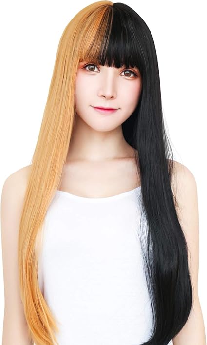 Amazon Tefure ウィッグ ロング ストレート ツートン ウイッグ 小顔 かつら Ts 59 Bkor フルウィッグ 通販