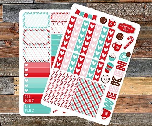 S111 Peppermint Holiday Sampler | The Happy Planner | Erin Condren Planner