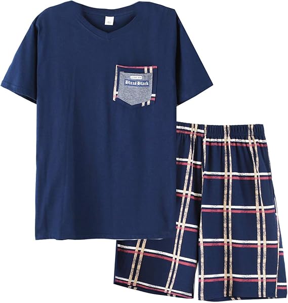 OMYbaby Big Boys Pajamas Fashion Short Cotton Sleepwear Teens PJS Size