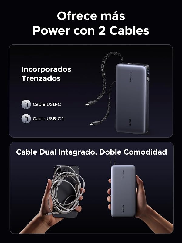 Nexode 165W Power Bank 25000mAh Bateria Externa Carga Rápida PD 140W