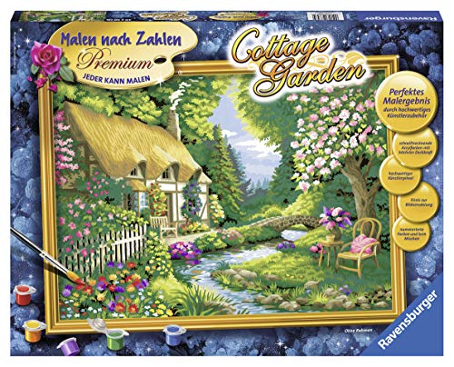 Ravensburger Malen nach Zahlen 28843 CreArt - Cottage Garden - Für Erwachsene und Kinder ab 14 Jahren