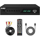 Analog to Digital Converter Box - UBISHENG Set Top Box/TV Converter Box/ATSC Tuner for 1080P HDTV with HDMI Cable, TV Tuner F