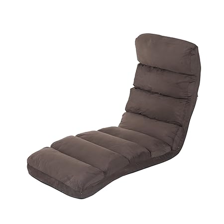 HOMCOM Schlafsessel Klappmatratze Faltmatratze verstellbar Braun 175x56x20cm