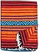 El Paso Designs Peyote Hippie Blanket Classic Mexican Style Falsa Stripe Pattern in Vivid Peyote Colors. Throw, Bed, Tapestry, or Yoga Blanket. Hand Woven Acrylic, 57