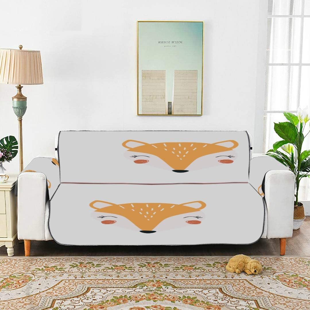 Amazon Com Zxwxnla Yellow Orange Cute Fox Animal T Cushion Sofa