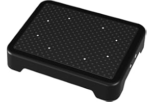 SOYO Mobility One Step Stool, Heavy Duty Indoor/Outdoor Non-Slip Step Platform Assistive Devices for Adults and Elderly, Portable Standing Supports for Cars, Bed, Door, Stair or Bathroom, Black-Black