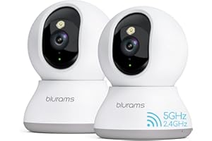 blurams 2K Indoor Camera, 5G Home Security Camera, 360° View Pet Camera with Phone App, Free Human/Motion/Sound Detection, Au