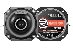 RECOIL RST250 Super Tweeter Speaker 1" Aluminum Diaphragm Pro Car Sound System