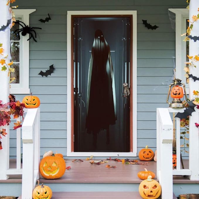 Wall Sticker Halloween Door Sticker Female Ghost Comes