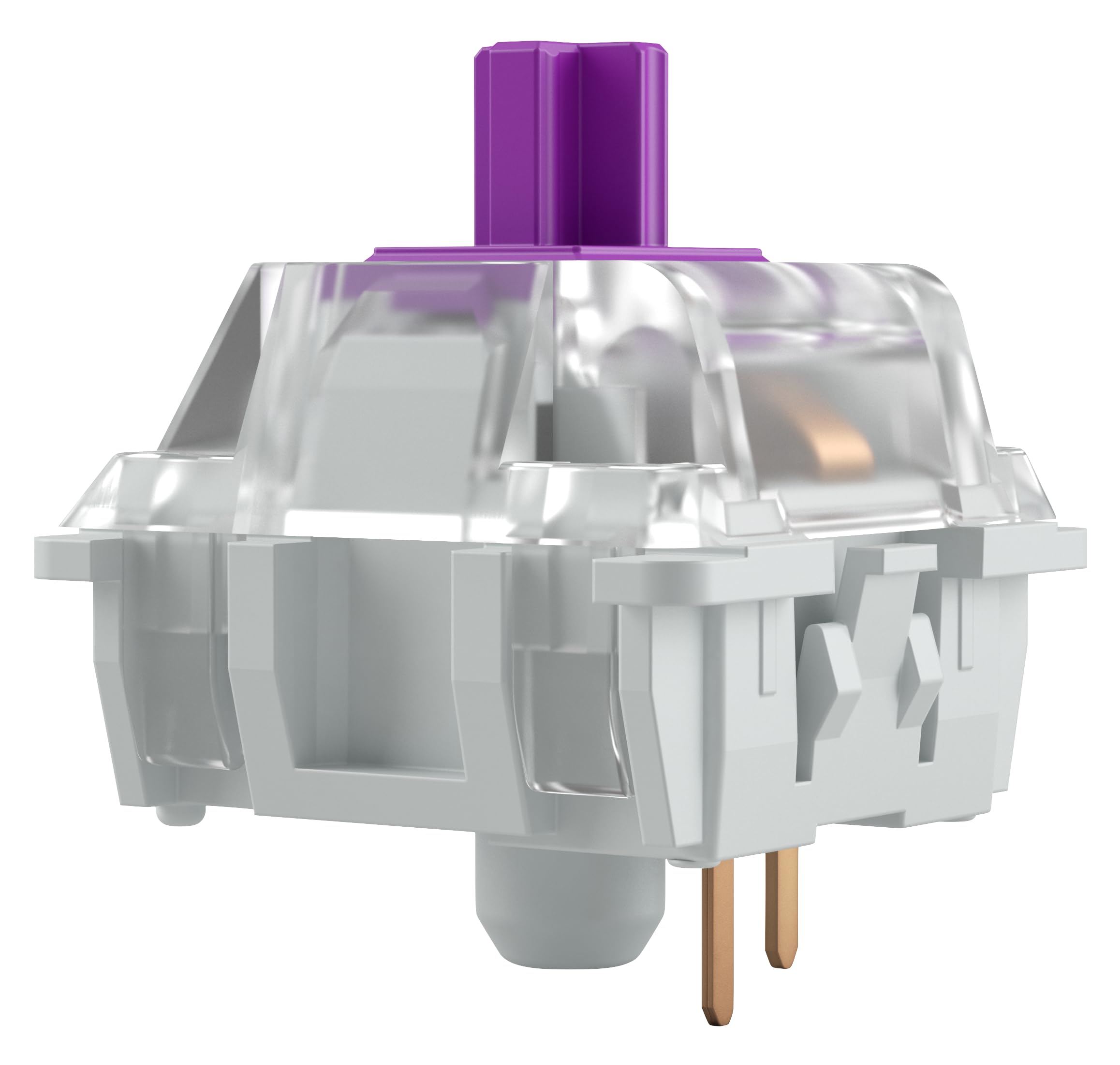 GLORIOUS Gaming 120x Kailh Mechanical Keyboard Switches (Purpur) - Taktil & sanft, 50g Auslösegewicht, Pro-Schalter, 3-Pin-Anschluss, SMD-LED-kompatibel - Kailh Purple 2
