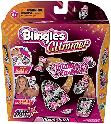 Blingles Toy - Glimmer Theme Pack - Totally into Fashion - Create Glitter Stickers Kit by Blingles
