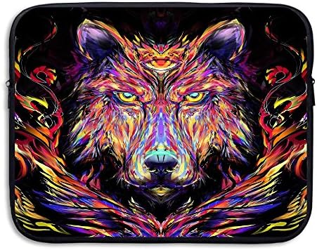 Sexy Lovely Handsome Computer Ultrabook Laptop Sleeve Case Coloured Pattern Art Wolf Neoprene Laptop Case 13 Inch And 15 Inch