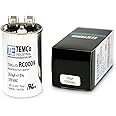 TEMCo 20 uf/MFD 370 VAC Volts Round Run Capacitor 50/60 Hz AC Electric - Lot -1 (Optional uf/MFD, Voltage and Lot Quantities Available)