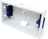 DRUT Double 2 Gang Dry Lining Back Box 35mm Pattress with Adjustable Lugs view 3