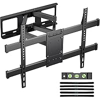 Suptek Full Motion TV Wall Mount for 32 to 84 Inch TV, Swivel and Tilt with Articulating Dual Arms, Max VESA 600X400mm, Holds