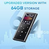 ZOOAOXO 64GB MP3 Player Bluetooth 5.2 Built-in HD Speaker FM Radio view 4