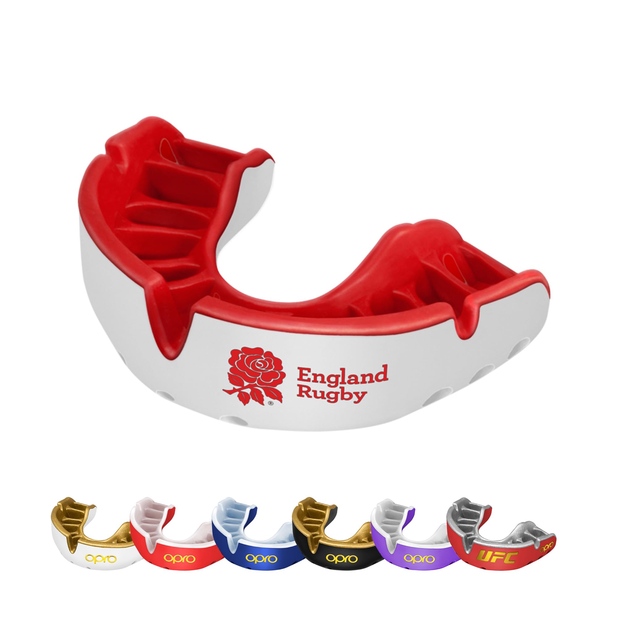 OPRO Gold Level Mouthguard Premium Fit – Gum Shield Adult and Kids – OPRO Mouth Guard Boxing and MMA, Easy Self-Fit Gum Shield Rugby and Hockey – Premium Protection with Dental Warranty