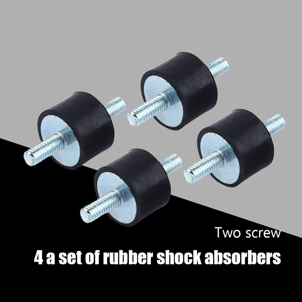 4pcs M4 15 * 10 Anti-Vibration Rubber Isolator Mounts Air Compressor Pump Shock Absorber with Screws - Image 4