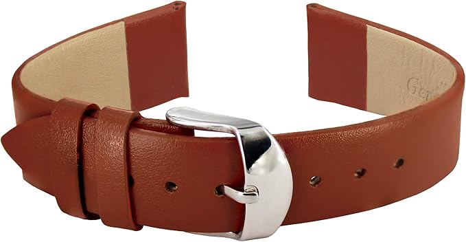 Amazon Com Bracelet De Montre Doon En Cuir De Couleur Marron Claire Bande mm Watches