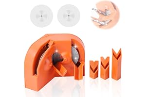 YOUSHEME Multipurpose Drill Bit Grinding Sharpener for All Bits,Multipurpose Drill Bit Grinding Sharpener for High-Speed Steel, Masonry, Carbide, Cobalt & Tin-Coated Drill Bits (Orange)