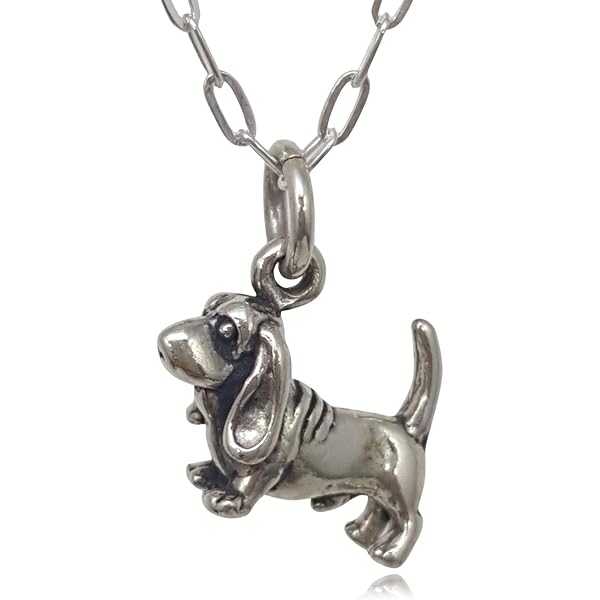 3D Great Dane Puppy Dog Charm Pendant - 925 Sterling Silver, Made In Italy