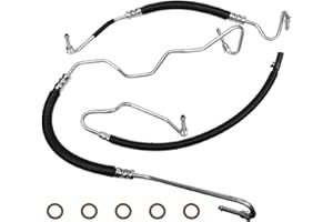 BDTKYLIN 3PCS Power Steering Pressure Line Hose Assembly Compatible for Silverado 2500 HD 3500 6.6L V8 Turbo Diesel Return Hydroboost High Pressure Hose 365453 358980
