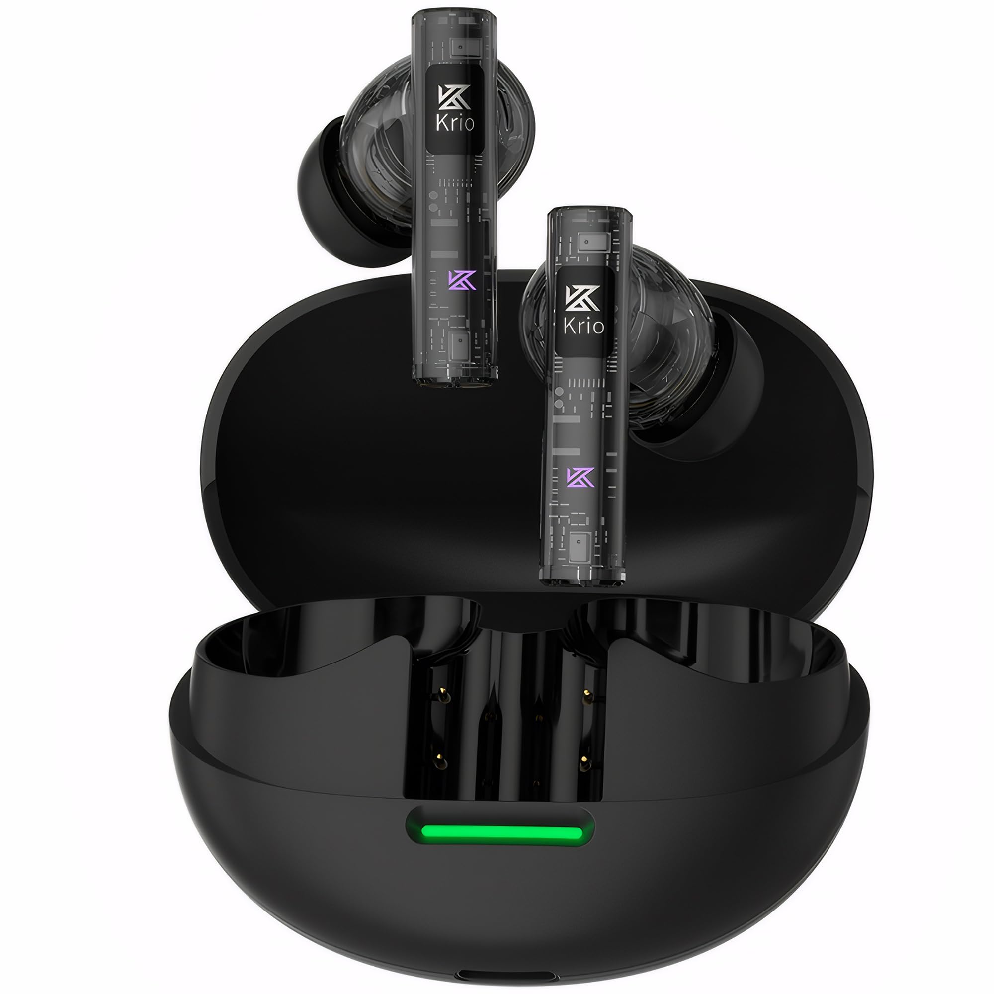 Photo 1 of KZ Krio True Wireless Bluetooth Earbuds – Dual Engine Professional Audio TWS in-Ears Earphone, LDAC Lossless Sound, 6 Mic ANC, 55ms Low Latency, 32H Playtime, Bluetooth 5.3 Headphone