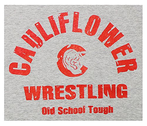 CAULIFLOWER WRESTLING Wrestling T-Shirt Old School Tough (Medium)