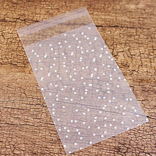 Taiguang 100Pcs Self Adhesive DIY Cellophane Party Treat Cookie Candy Christmas Gift Bags