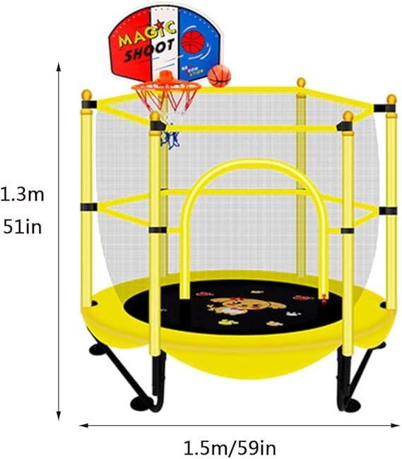 Trampolín Interior Exterior,Cama Elastica Infantil con Red de ...