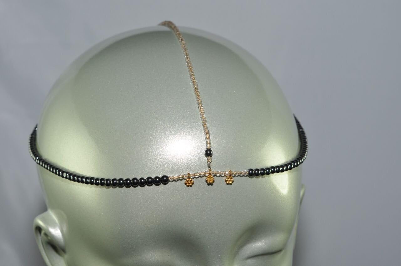 Hematite Daisy Headdress