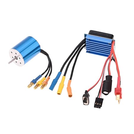 GoolRC 2430 7200KV 4P Sensorless Brushless Motor mit 25A Brushless Regler ESC (elektrische Drehzahlregler) für 1 16 1 18 RC A