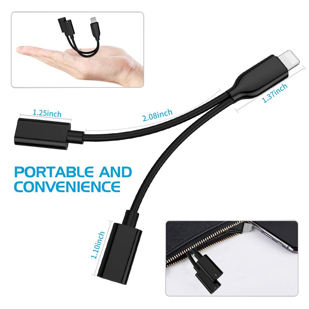 Cavo Adattatore per iPhone 7 7 8 8 Plus X Carica 8 Pin e Cuffie LIGHTNING  iOs 12 » ElettrOutlet