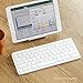 Anker Ultra Compact Slim Profile Wireless Bluetooth Keyboard for iOS, Android, Windows and Mac with Rechargeable 6-Month Battery (White)