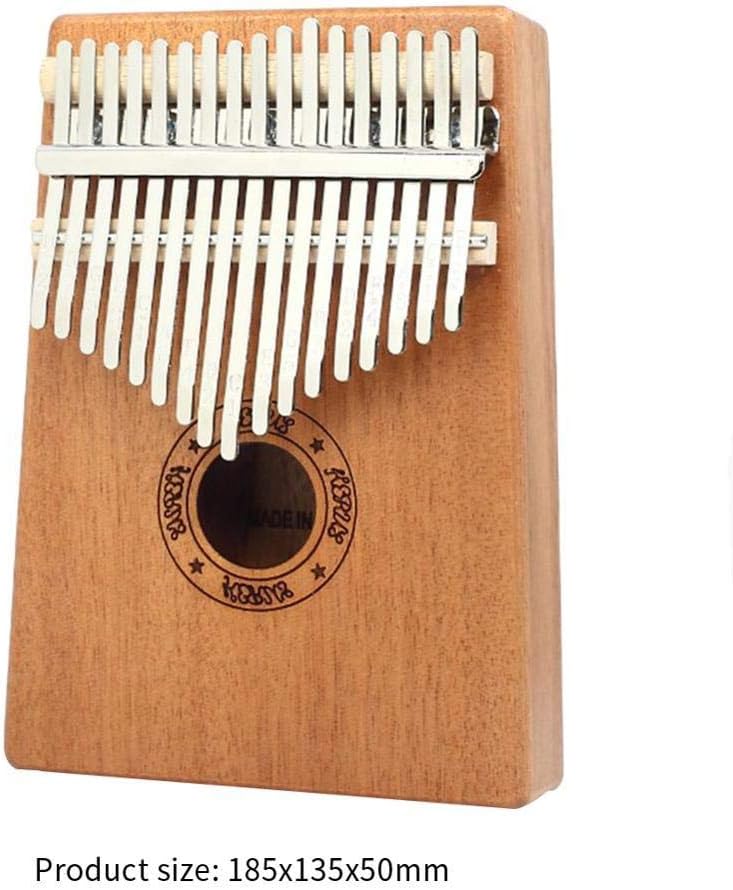 HAOLAIWU Kalimba Thumb Piano 17 Keys Kalimba Solid Wood Thumb Finger Piano with Cloth Bag Musical Instruments Accessaries-a_17 Keys-Mahogany -2