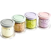 Acceslivc 4 Pack Ice Cream Pints Containers 8oz, BPA-Free &amp; Dishwasher Safe | Compatible with Cuisinart FastFreeze 5-in-1 ICE-FD10 Ice Cream Maker, for Homemade Ice Cream, Sorbet, Smoothies