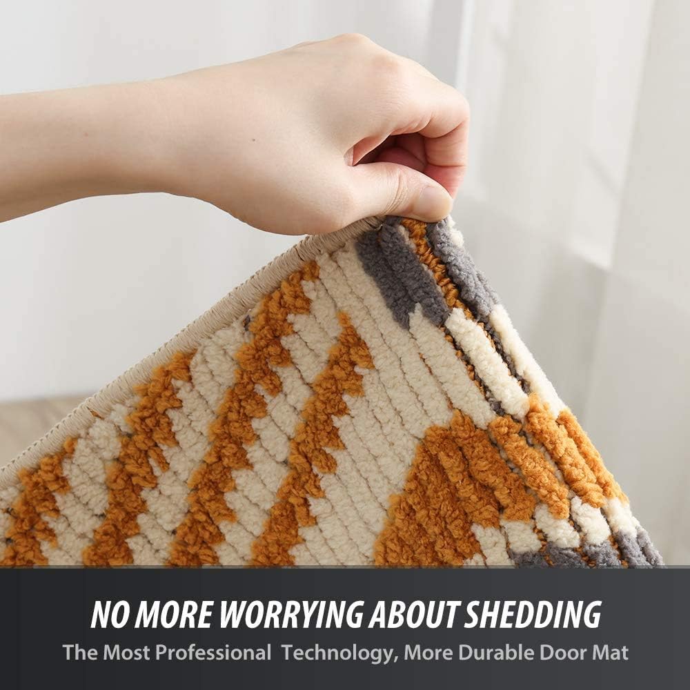 Tapete para Puerta Lavable a Máquina Jardín Interior Alfombra