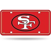 Rico Industries NFL Football Modern Retro Metal Auto Tag 6" x 12" - Great for Truck/Car/SUV