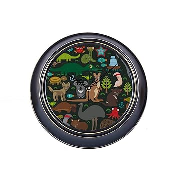 Amazon Com 14 Inch Large Silent Non Ticking Wall Clock Animals
