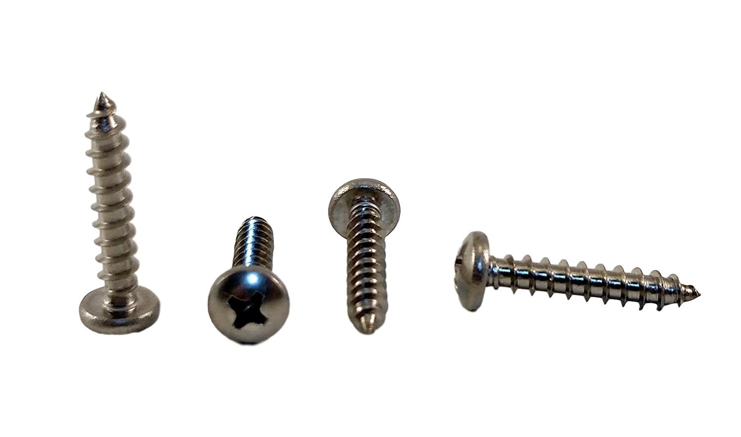 #10 x 1 Stainless Phillips Pan Head Sheetmetal Screw (1/2 to 2 lengths in Listing) 100 Sheet Metal Screws (#10 x 1 inch) by "Chenango Supply Co., Inc."