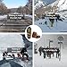 Micro Spikes Ice Snow Grips Cosyzone Traction Cleats Shoes Boots Crampons Grippers for Walking Mountaineering Hunting Hiking