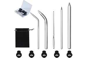 MAZENTRIX 5pcs Baseball Lacing Needles， Handy Glove Shoelace Repair Kit, Baseball and Softball Glove Lacing Needles 5 Lace Locks with Needle Bag and Storage Box Mitt Repair Tool for Catcher's