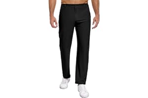 TUREFACE Men's Golf Pants Casual Classic Solid Color for Causal & Business Versatile Occasion