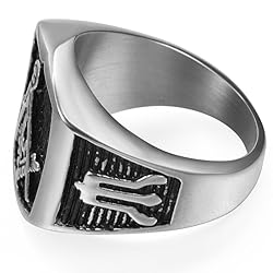 Jude Jewelers Retro Vintage Stainless Steel Masonic