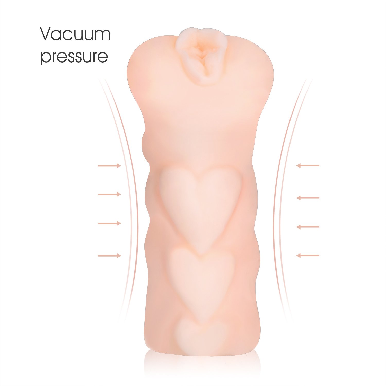 Loveryoyo Amor Productos Adultos para Masturbación Masculina Vaginal Simulación 3D de la Silicona,Color Carne