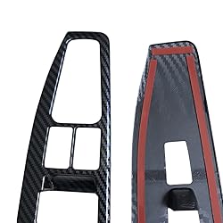 ruihe 4pc Carbon Fiber Color Automobile Door Window