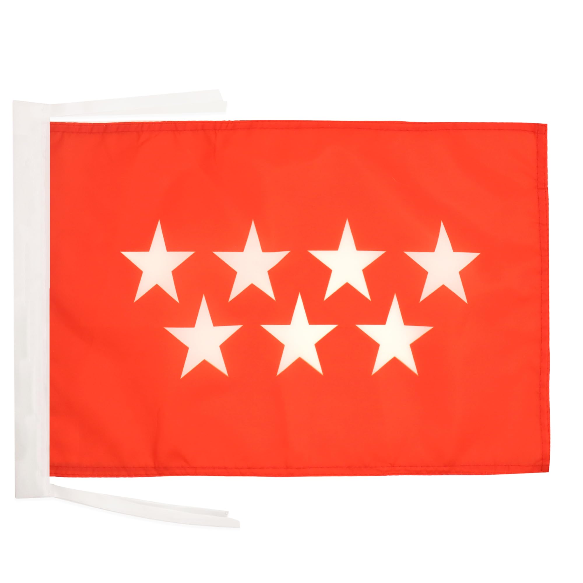 AZ FLAG - Community of Madrid Flag - 18'' x 12'' - 100% Polyester Spanish region of Comunidad de Madrid Small Banner with Two Cords - Fade Resistant - Vivid Colors - 18x12 in - 45x30 Cm — image 1