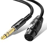 Twozoh XLR Female to 1/4 Inch (6.35mm) TRS