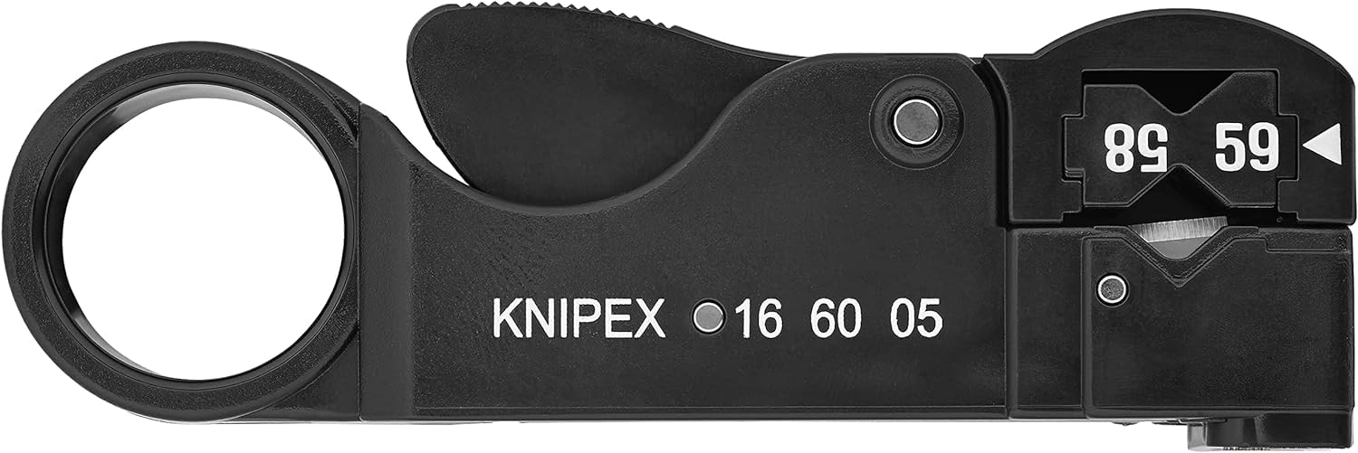 KNIPEX Stripping Tool for Coax Cable in Blister 105 mm, 16 60 05 SB